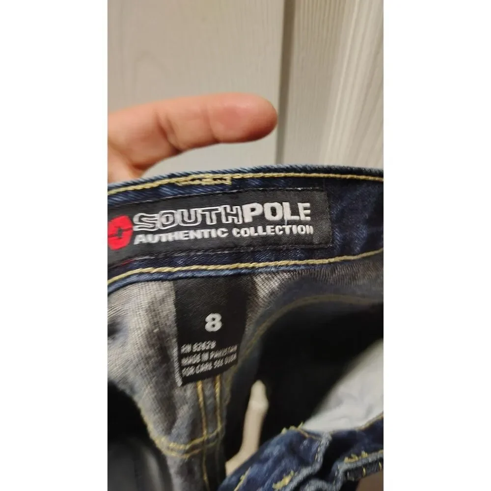 Vintage Y2K Southpole Authentic Collection Dark Wash Size 8 Denim Jeans‎